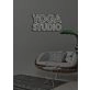 Yoga Studio Neon Peace for Mindful Spaces