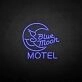 Customize Blue moon motel' neon sign