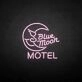 Customize Blue moon motel' neon sign