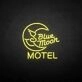 Customize Blue moon motel' neon sign