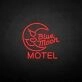 Customize Blue moon motel' neon sign