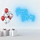 Happy Birthday Illuminate the Special Day with Joyful Neon