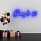Cheers to 40 Neon Sign Toasting to Four Fabulous Decades