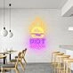 Customize Hot Burger Spicy Neon for Hot Food Eateries