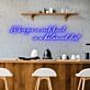 Burger Balanced Diet Whimsical Neon for Casual Eateries