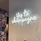 Yes to Champagne Elegant Neon for Celebrations