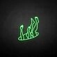 'Drop into hole' neon sign