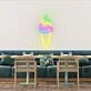 Ice Cream Swirl Whimsical Neon for Dessert Stations