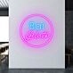 Customize Gelato Bar Creamy Neon Glow for Gelato Shops
