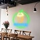 Customize Smoothie Circle Refreshing Neon Glow for Smoothie Spots