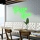 Pizza Open Welcome Pizza Lovers with Bright Neon