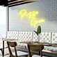 Pizza Open Welcome Pizza Lovers with Bright Neon