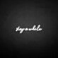 'Stay a while' neon sign
