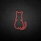 'The cat back' neon sign