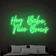 Hey Babe Nice Brows Light Up Your Beauty Routine with Neon Elegance
