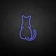 'The cat back' neon sign