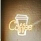 Customize Coffee Cup Enhance Your Mornings with Inviting Neon