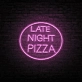 Late Night Pizza Perfect Neon Accent for Late Night Snacks