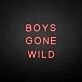 BOYS GONE WILD' neon sign