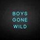 BOYS GONE WILD' neon sign