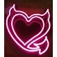 Devil Heart Show Your Rebellious Side with Neon Sign