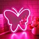 Qaero Butterfly LED Neon Mirror Sign