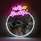 Captivating Hello Beautiful LED Neon Mirror Sign