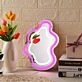 Irregular Waves Neon Mirror Sign