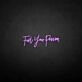Fuel your passion' neon sign