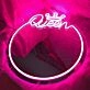 Elegant Queen and Crown Neon Mirror Art
