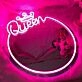 Elegant Queen and Crown Neon Mirror Art