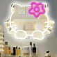 Cute Anime Cat Mirror Neon Sign