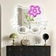 Cute Anime Cat Mirror Neon Sign