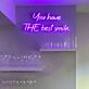 You have the bestest smile neon sign