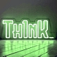 Think of a neon sign