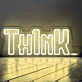 Think of a neon sign