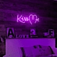 Kiss Me Neon Art Sign Add a Touch of Romance to Your Space