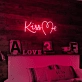 Kiss Me Neon Art Sign Add a Touch of Romance to Your Space