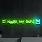 I Wear My Own Crown: Radiant Neon Sign for Empowerment and Self-Expression