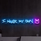 I Wear My Own Crown: Radiant Neon Sign for Empowerment and Self-Expression