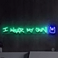 I Wear My Own Crown: Radiant Neon Sign for Empowerment and Self-Expression