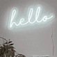 Radiant Greetings Hello Neon Sign