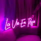 La Vie En  Rose Neon Sign: Illuminate Your Love Story