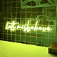 Let's Misbehave Neon Sign: Light Up Your Wild Side