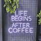Life Begins After Coffee Neon Sign: Energize Your Mornings