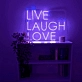 Live Laugh Love Neon Sign: Illuminate Your Joyful Moments