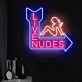 Customize Live Nudes Bold and Provocative Neon Sign for Your Private Space