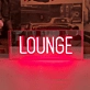 Lounge Vibrant Neon Sign for Your Ultimate Relaxation Space
