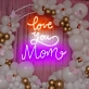 Love You Mom Neon Sign: Brighten Mom's Day with Radiant Affection