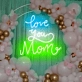 Love You Mom Neon Sign: Brighten Mom's Day with Radiant Affection